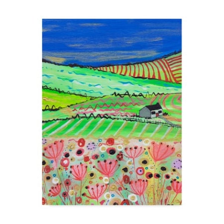 Caroline Duncan Art 'The Road To Crathes' Canvas Art,14x19